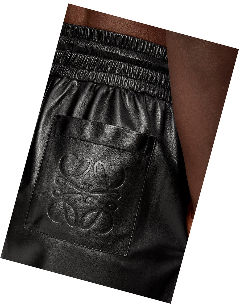 Loewe Shorts in nappa Noir | 6185QUIXF