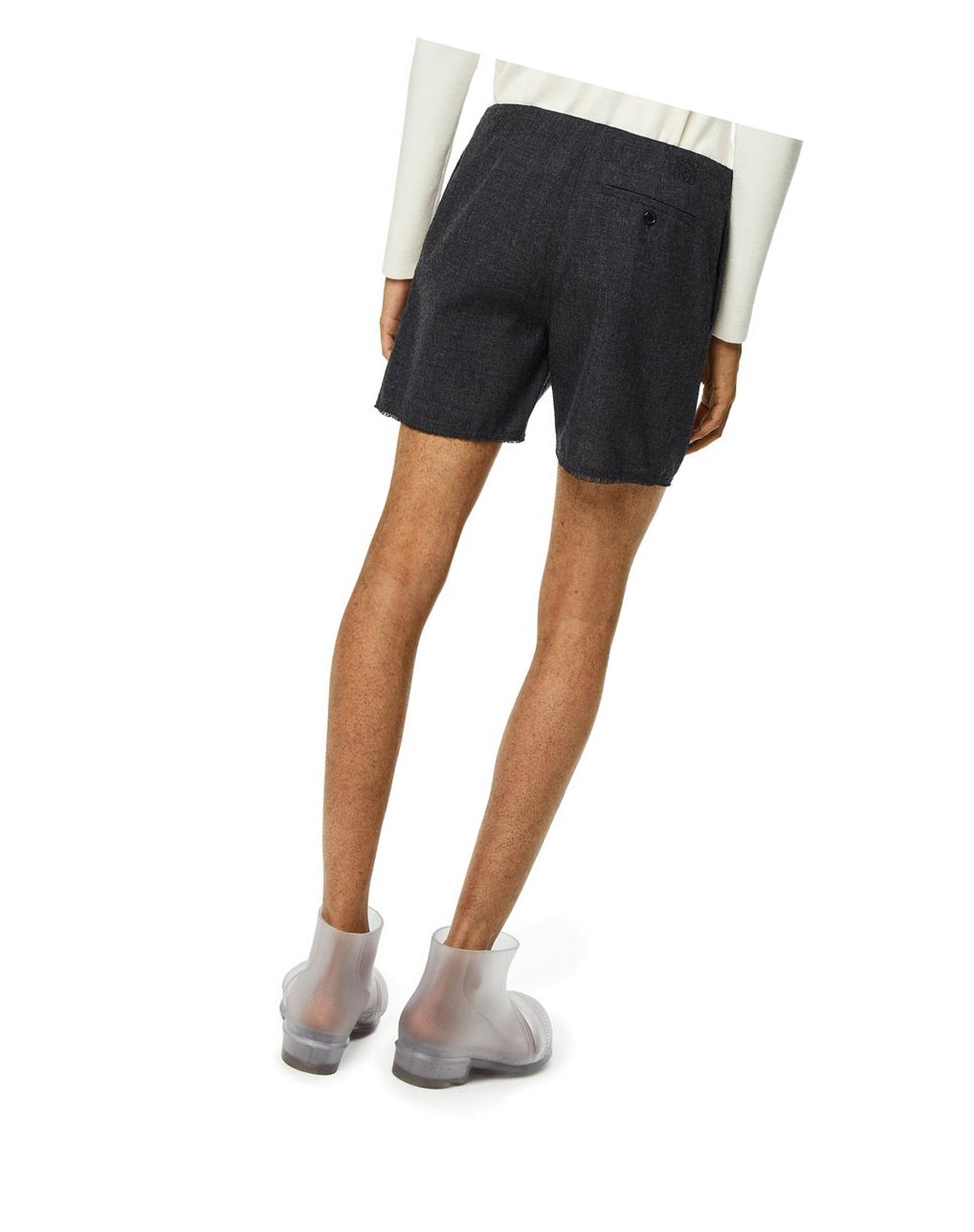 Loewe Shorts in wool Anthracite | 7613VMDAB