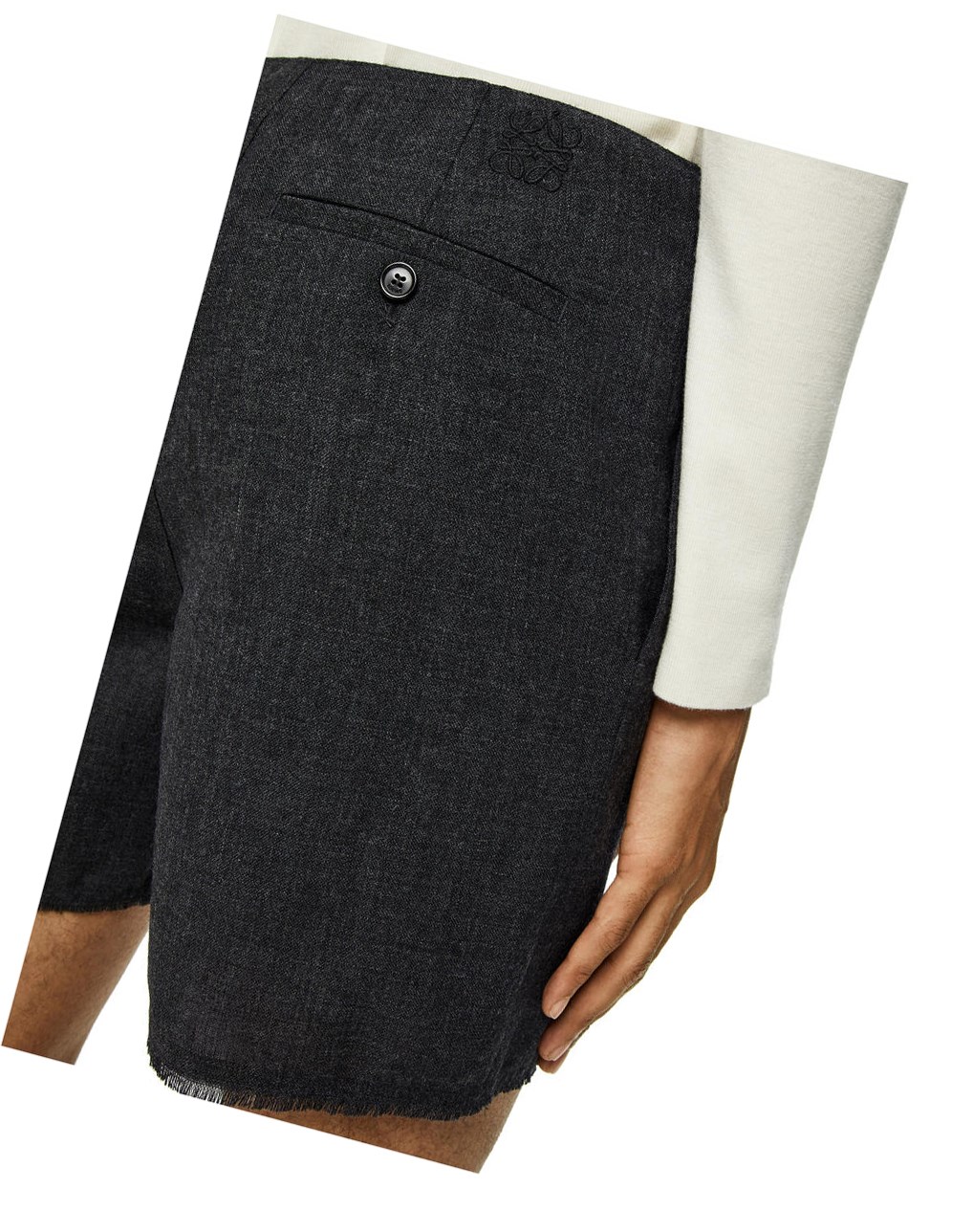 Loewe Shorts in wool Anthracite | 7613VMDAB