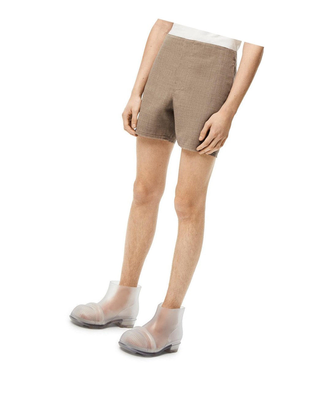 Loewe Shorts in wool Beige | 1523HJICL