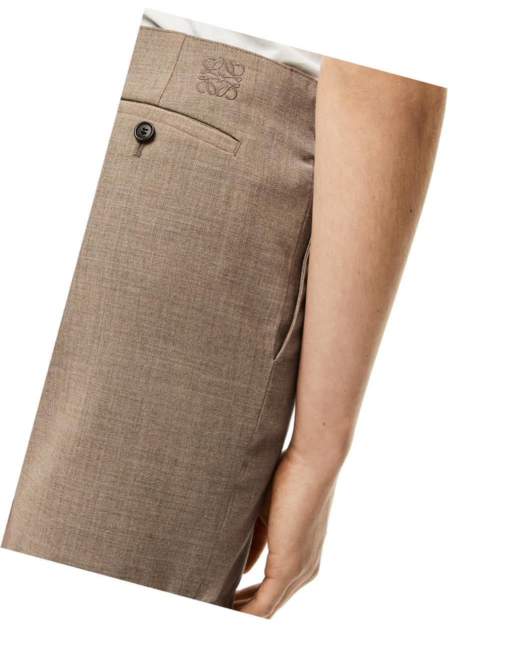 Loewe Shorts in wool Beige | 1523HJICL