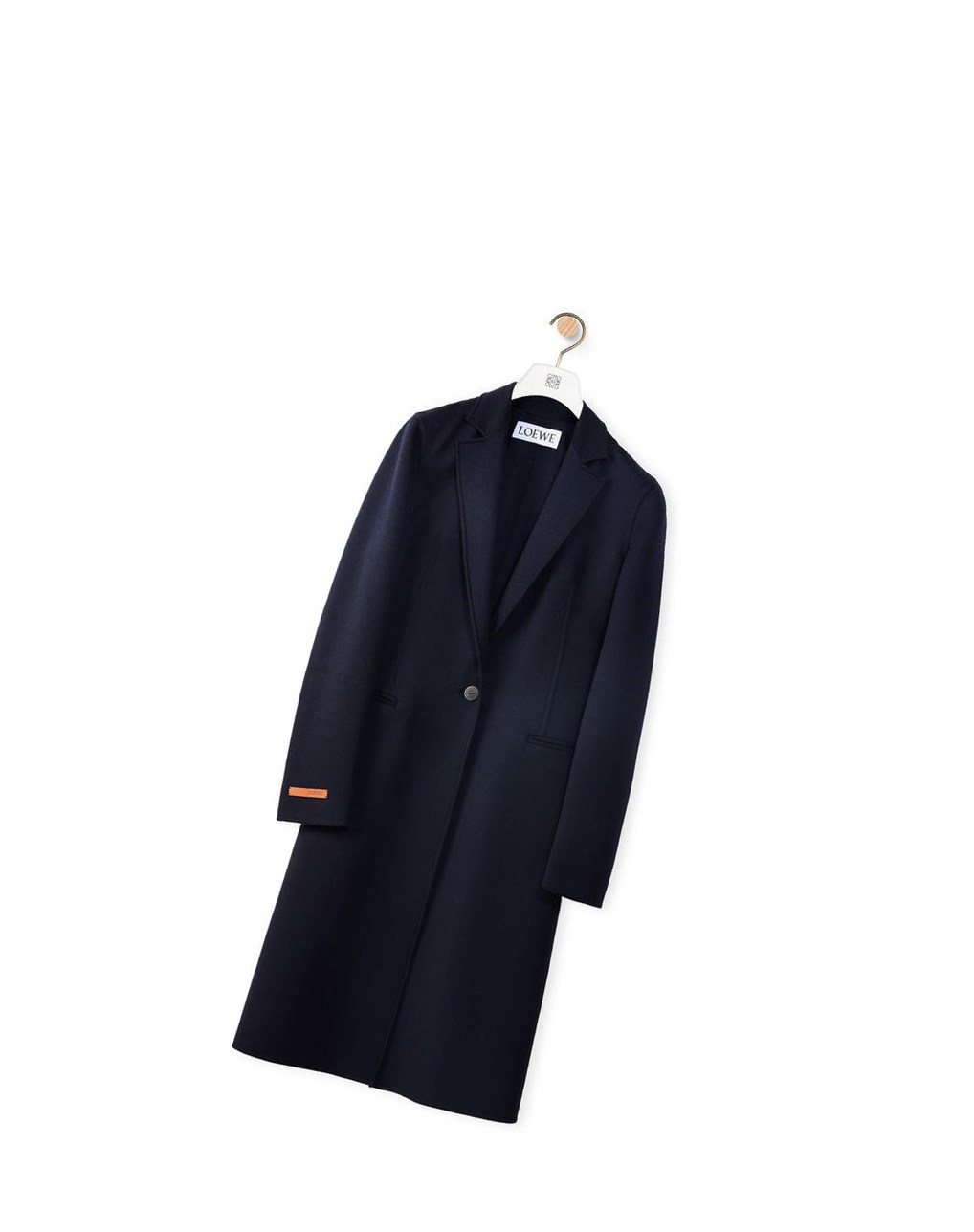 Loewe Single breasted coat in wool and cashmere Bleu Marine Foncé Bleu | 2914MVPRA