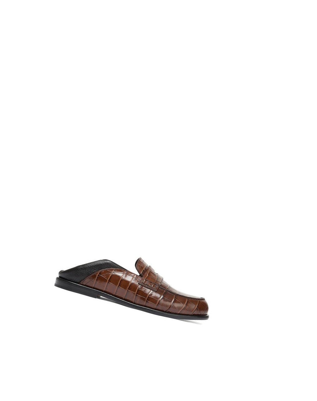 Loewe Slip on loafer in calfskin Marron Noir | 3279FEHTQ