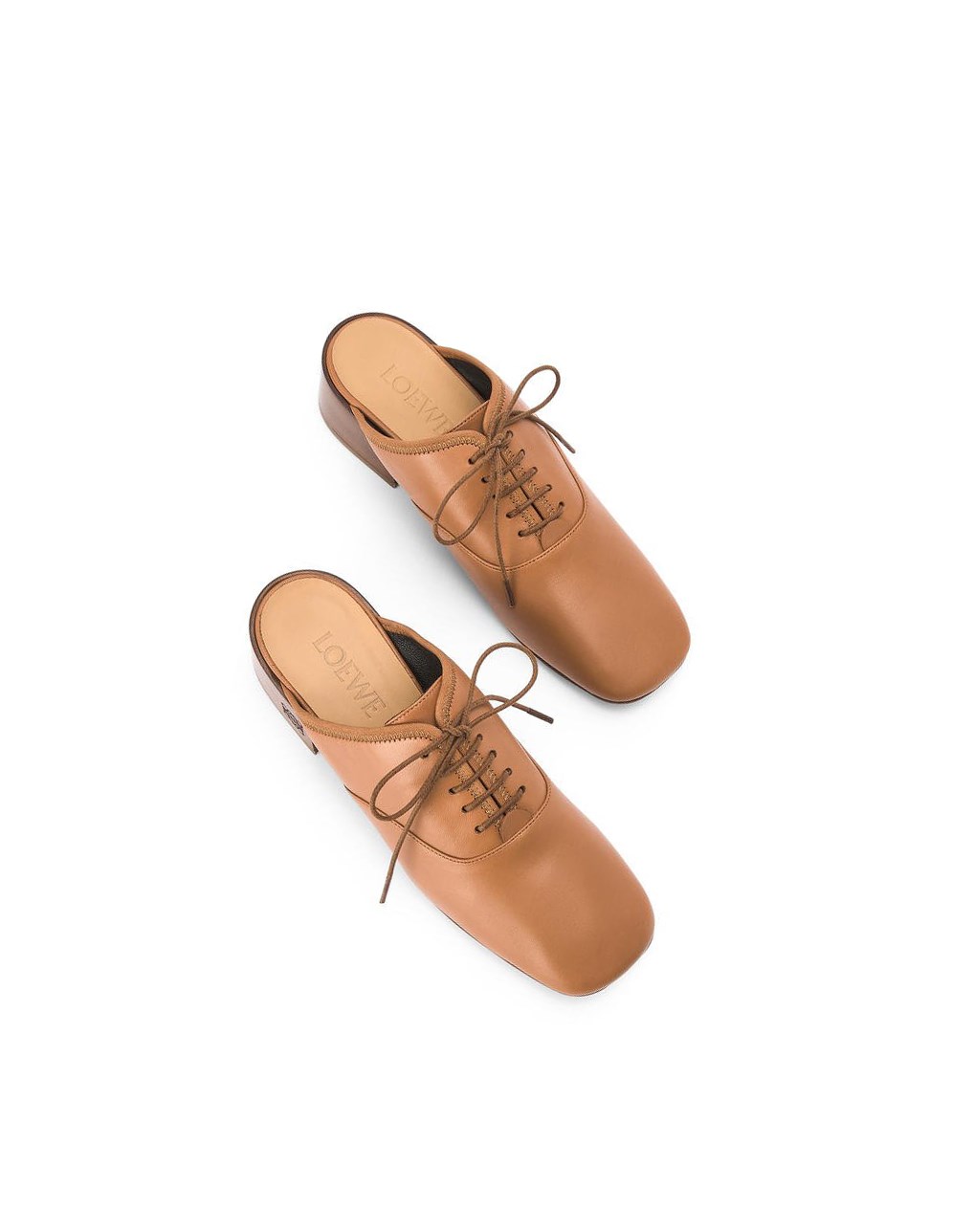 Loewe Slip on soft derby in lambskin Camel | 5341MXKHP