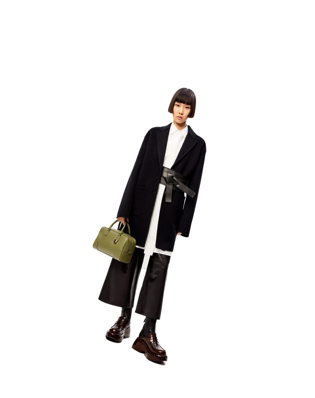 Loewe Slit jacket in wool and cashmere Noir | 1853GJQEW