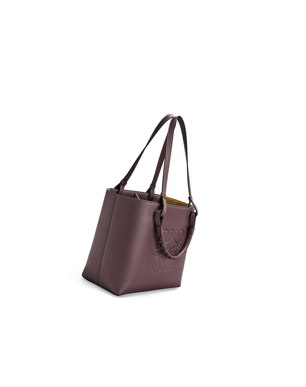 Loewe Small Anagram Tote bag in classic calfskin Prune | 5160TOAWH