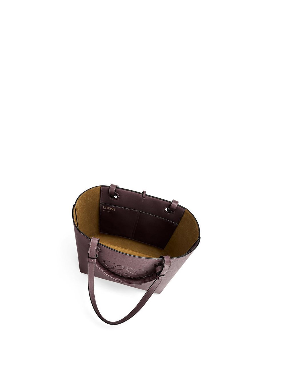 Loewe Small Anagram Tote bag in classic calfskin Prune | 5160TOAWH