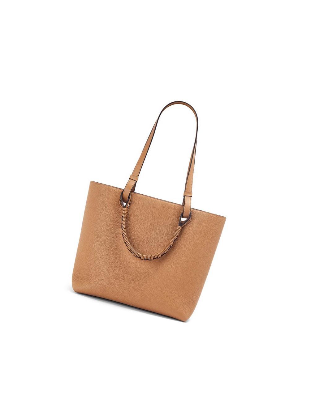 Loewe Small Anagram Tote in grained calfskin Toffee | 5640VSBKO