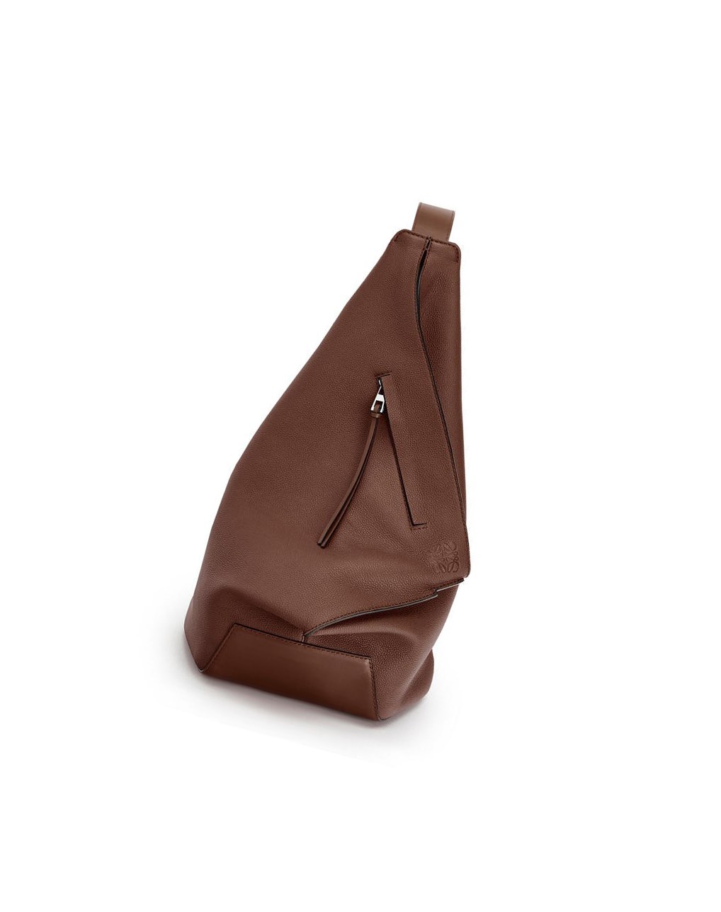 Loewe Small Anton backpack in soft grained calfskin Cognac | 1386GHCAD