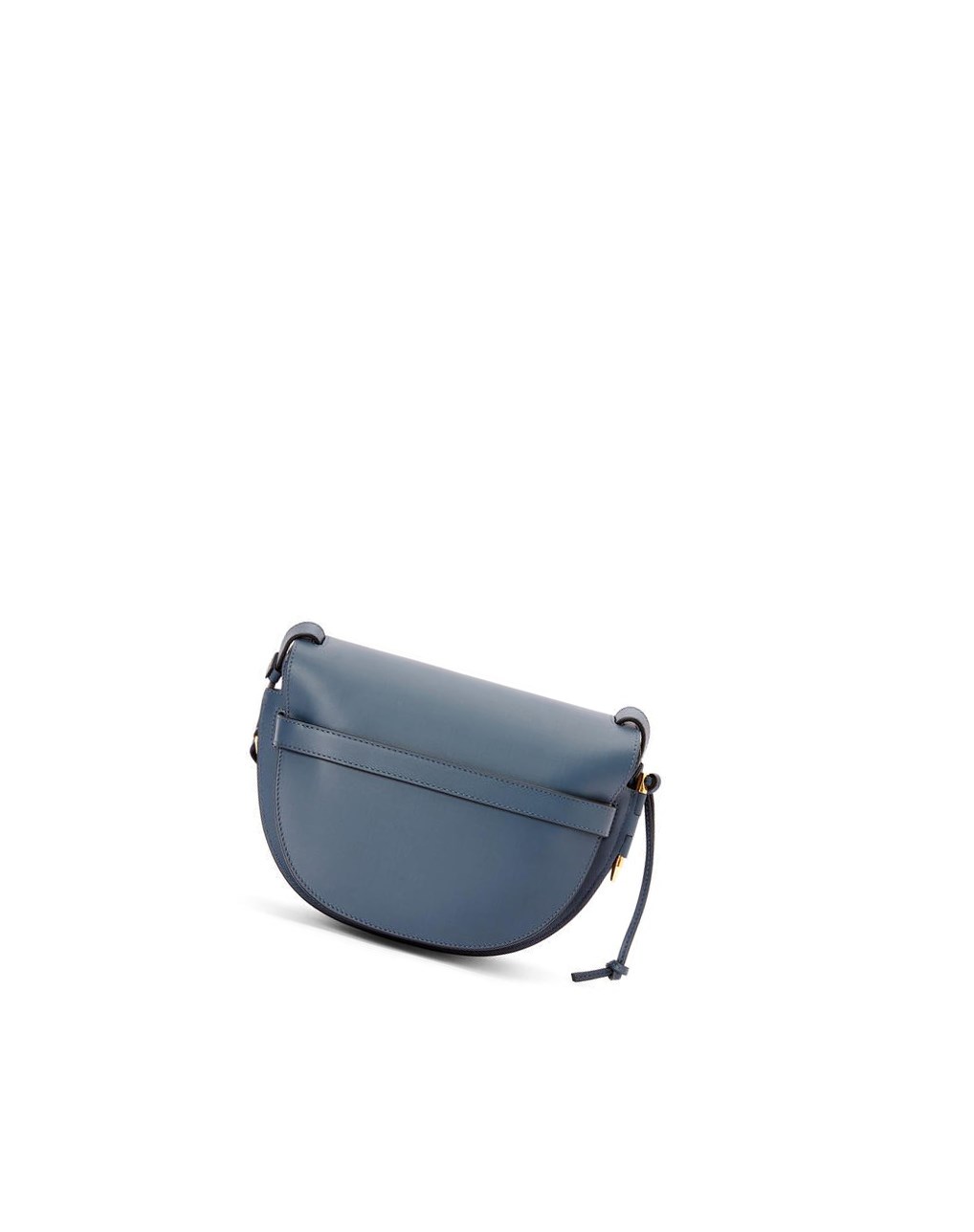 Loewe Small Gate bag in soft calfskin and jacquard Bleu | 9068TZDWR