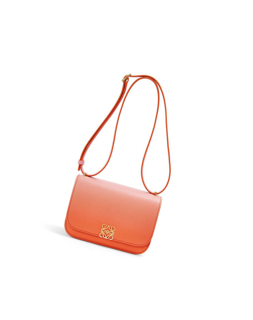 Loewe Small Goya bag in degrade silk calfskin Corail Foncé | 1023QPZOL