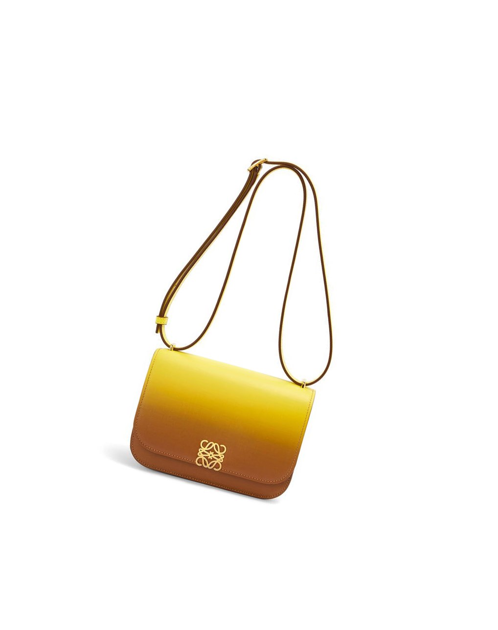 Loewe Small Goya bag in degrade silk calfskin Citron | 7819CZQUW