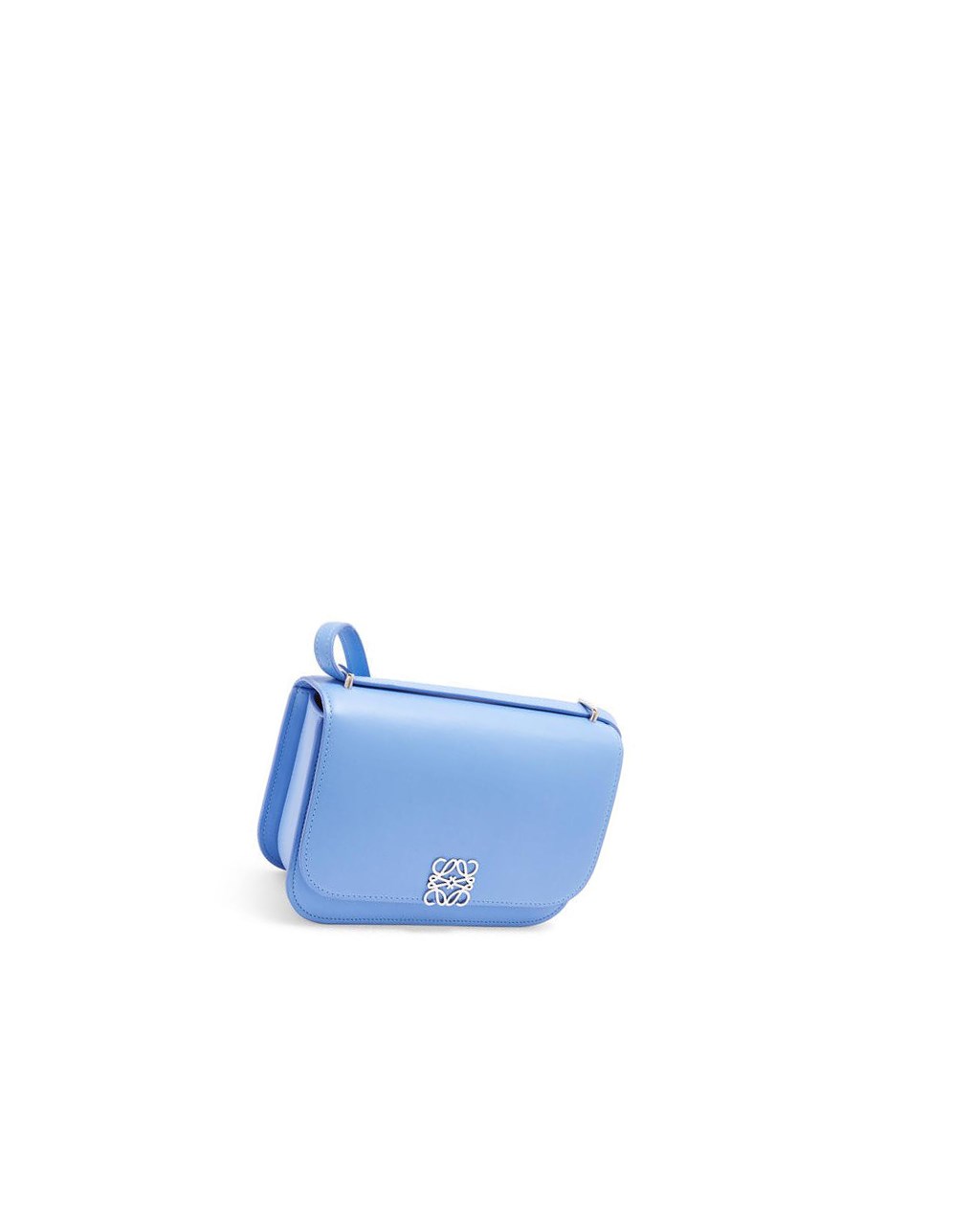 Loewe Small Goya bag in silk calfskin Bleu | 4368ETWRY