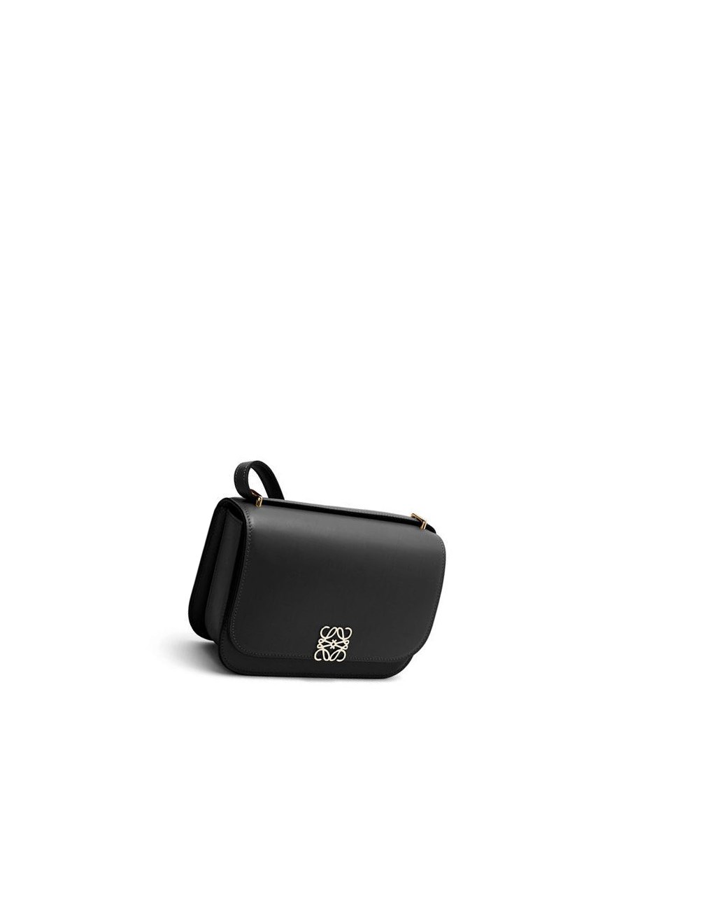 Loewe Small Goya bag in silk calfskin Noir | 5467ZDALT