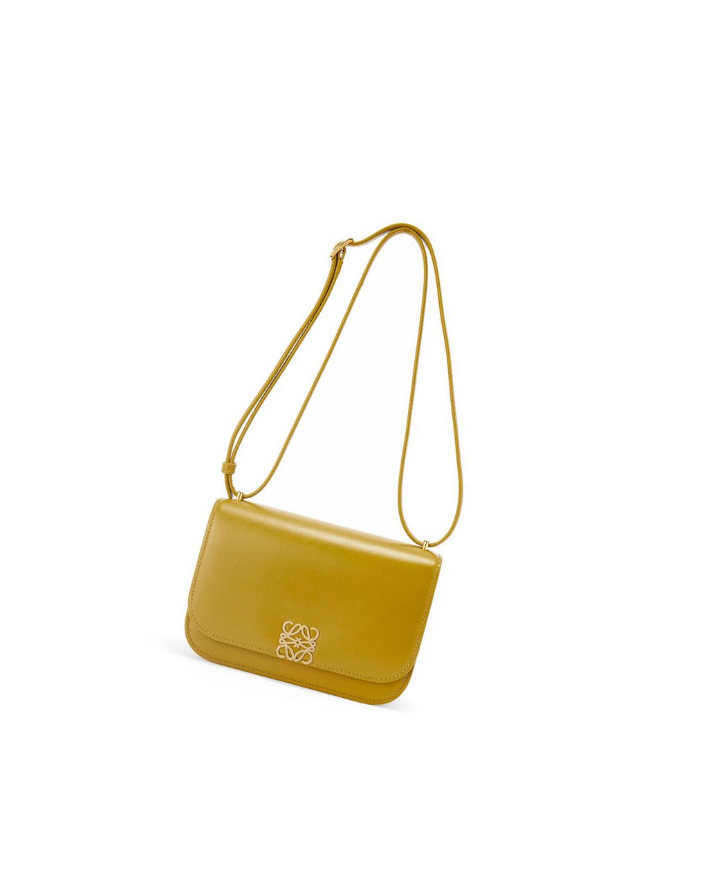 Loewe Small Goya bag in silk calfskin Ochre | 2786NGMPZ