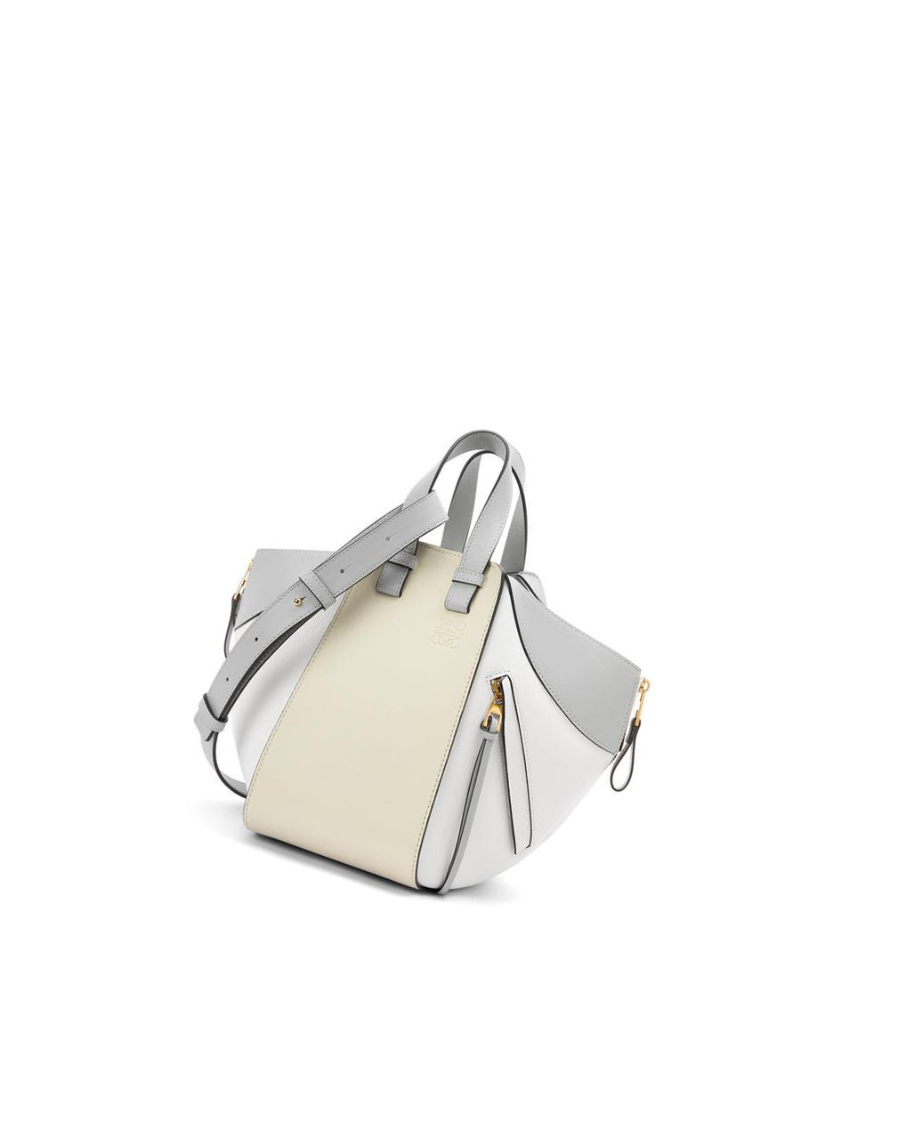 Loewe Small Hammock bag in classic calfskin Grise Vert | 3607VHDBY