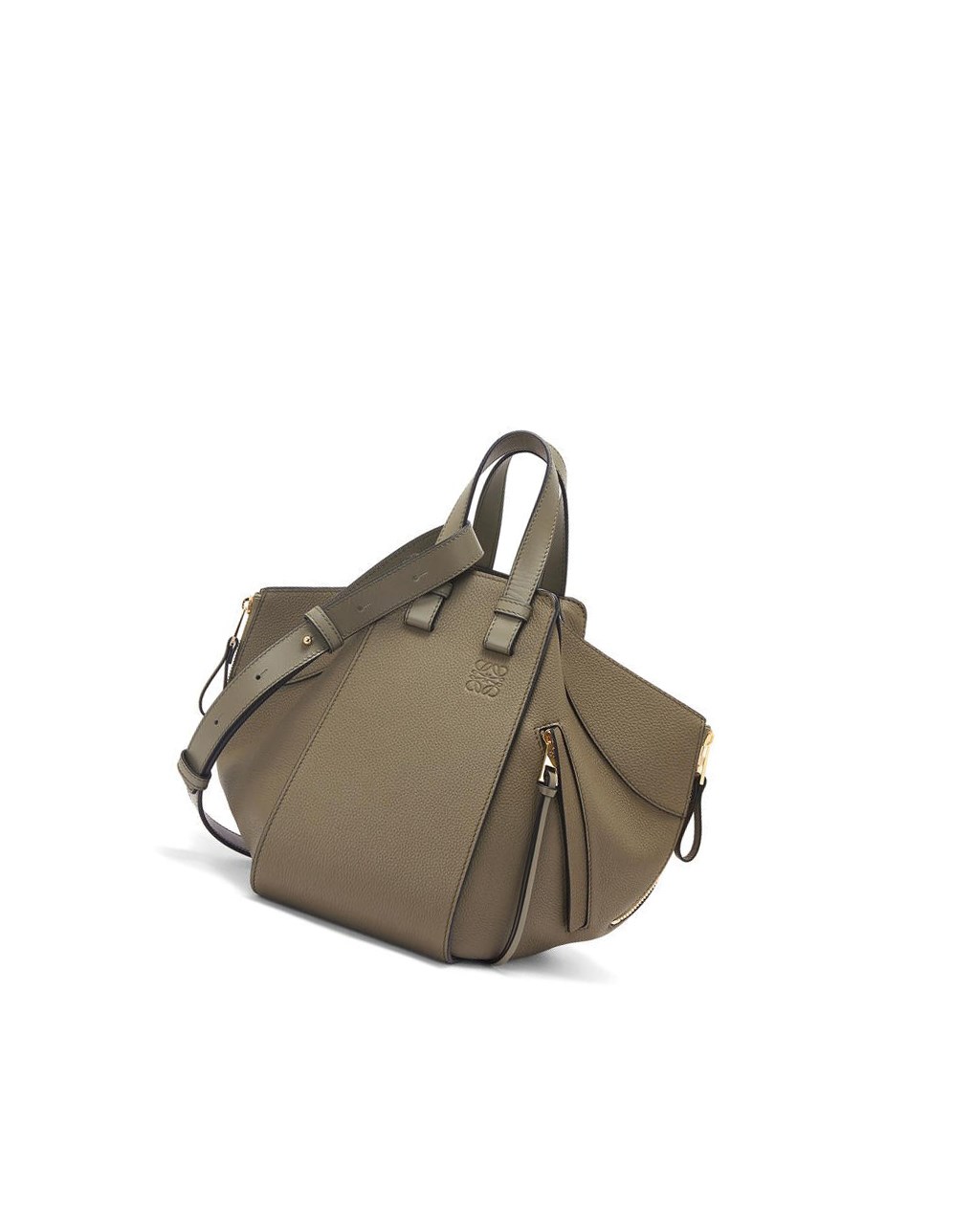 Loewe Small Hammock bag in soft grained calfskin Vert | 3896YRTIU