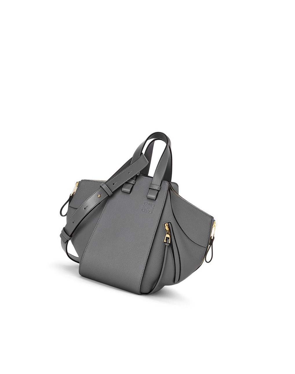 Loewe Small Hammock bag in soft grained calfskin Grise | 4352RPMXI