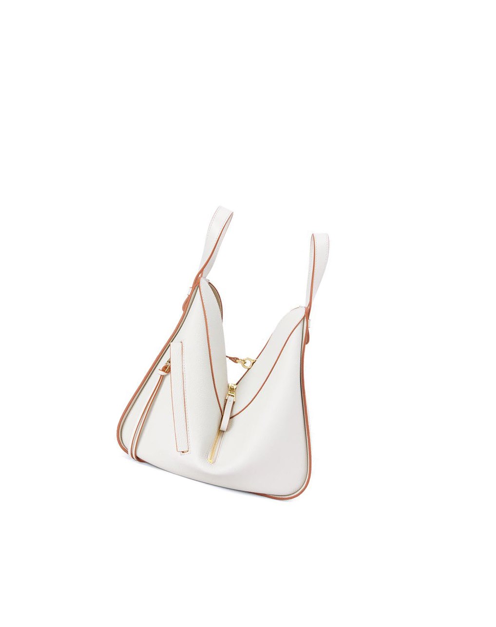 Loewe Small Hammock bag in soft grained calfskin Blanche | 6372DOGJY