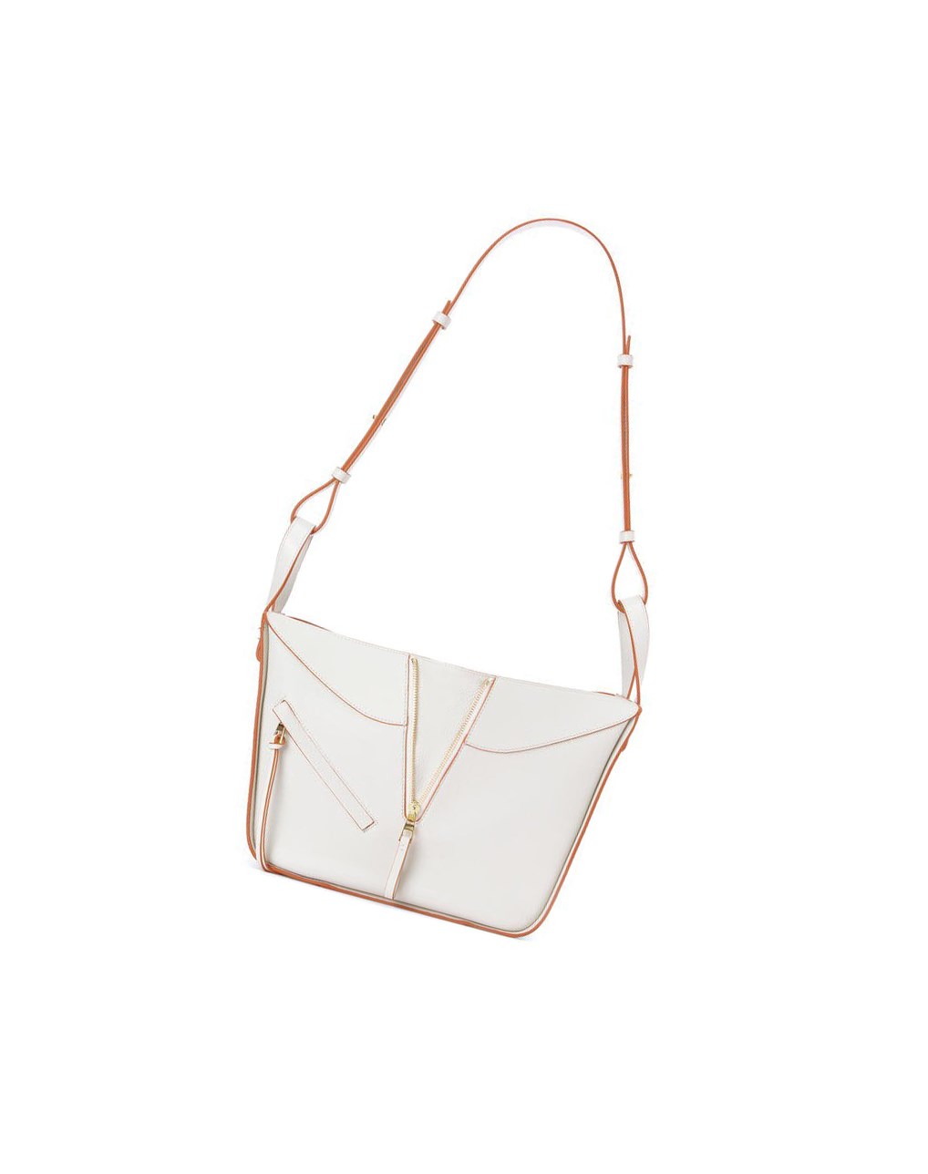 Loewe Small Hammock bag in soft grained calfskin Blanche | 6372DOGJY