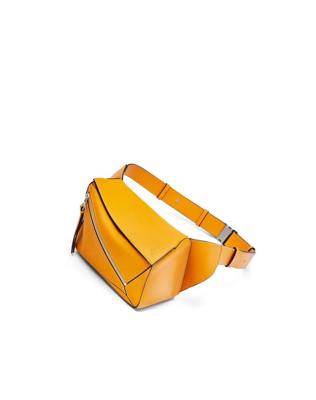 Loewe Small Puzzle Bumbag in classic calfskin Sunflower | 2734XPRSZ