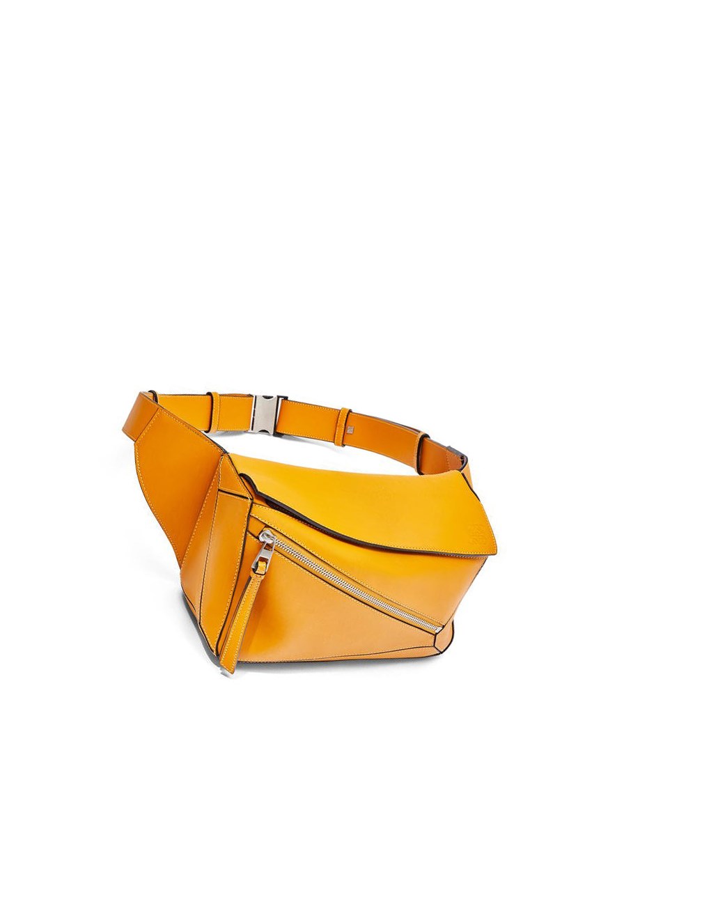 Loewe Small Puzzle Bumbag in classic calfskin Sunflower | 2734XPRSZ