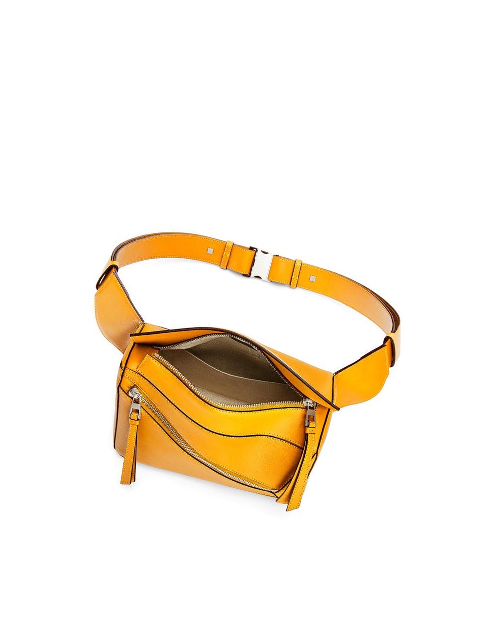 Loewe Small Puzzle Bumbag in classic calfskin Sunflower | 2734XPRSZ