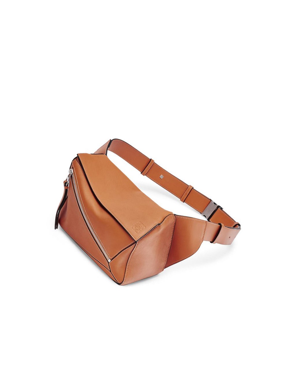 Loewe Small Puzzle Bumbag in classic calfskin Tan | 3195TSBOM