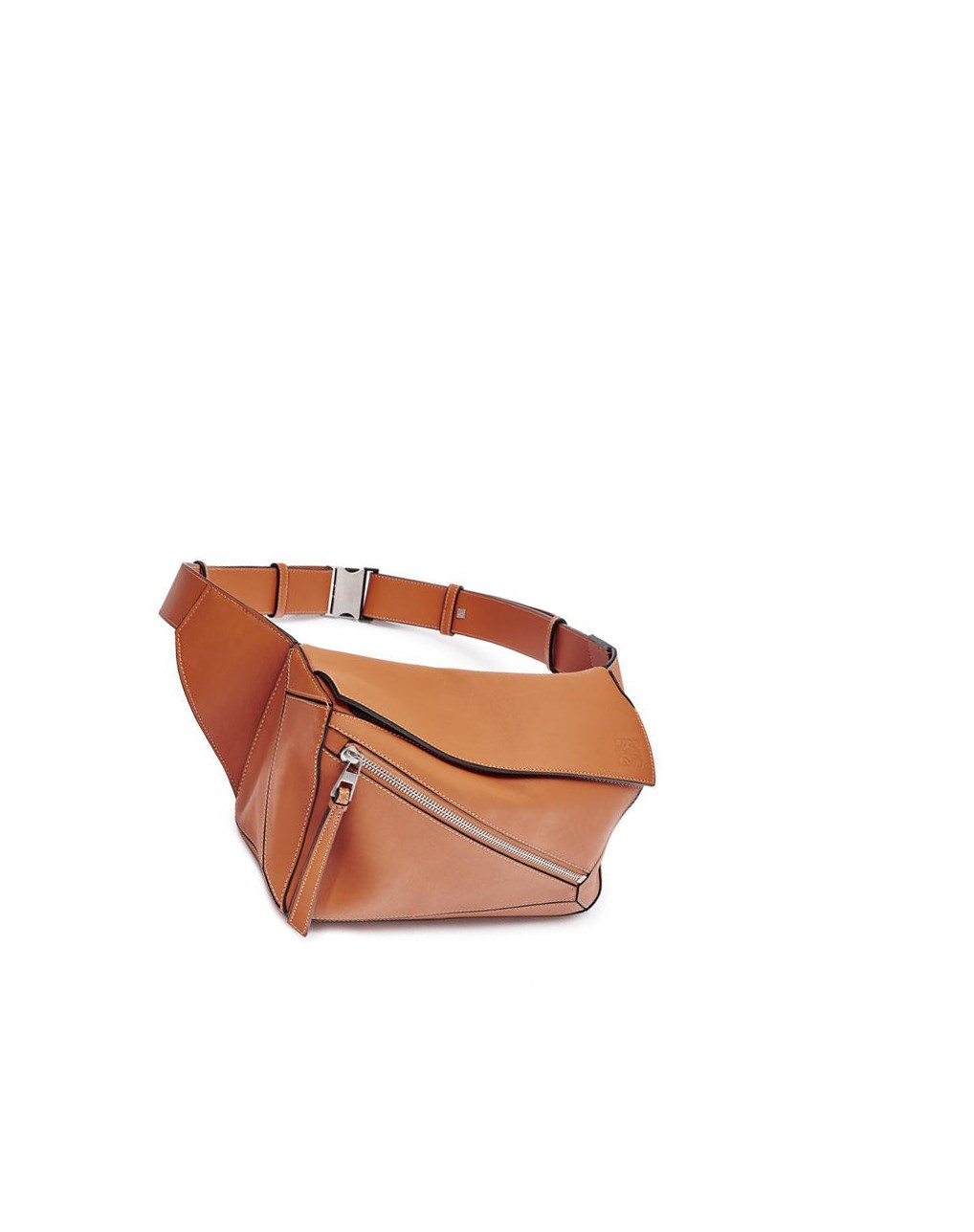 Loewe Small Puzzle Bumbag in classic calfskin Tan | 3195TSBOM