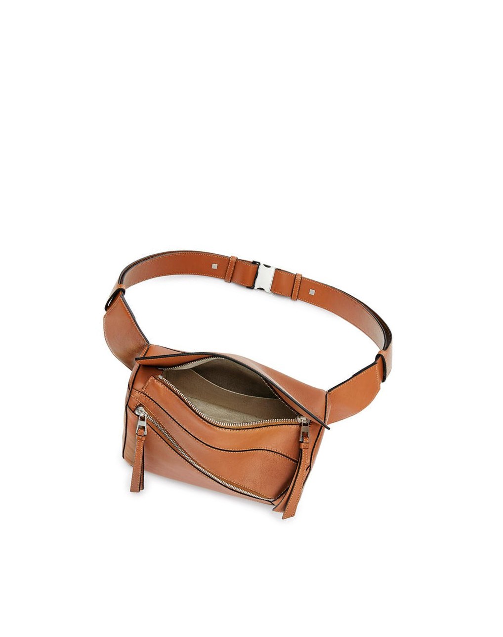 Loewe Small Puzzle Bumbag in classic calfskin Tan | 3195TSBOM