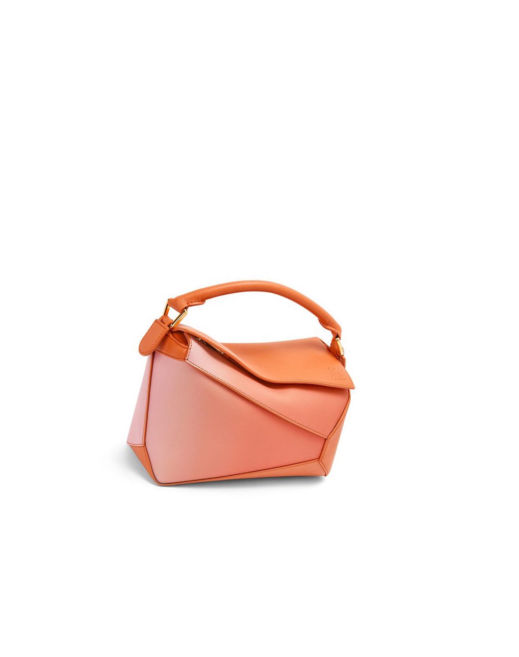 Loewe Small Puzzle Edge bag in degrade nappa calfskin Corail Foncé | 0982OFNDS