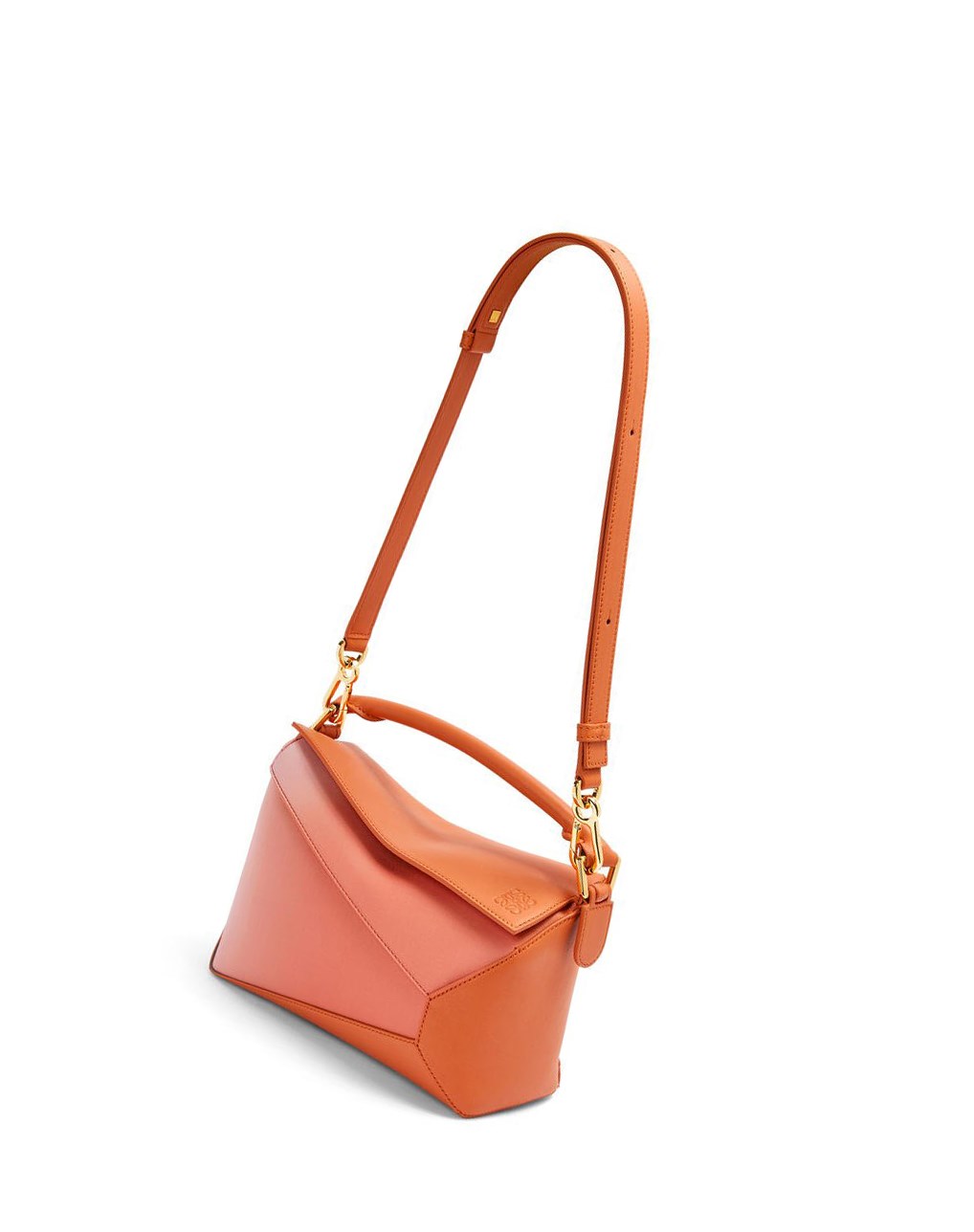 Loewe Small Puzzle Edge bag in degrade nappa calfskin Corail Foncé | 0982OFNDS