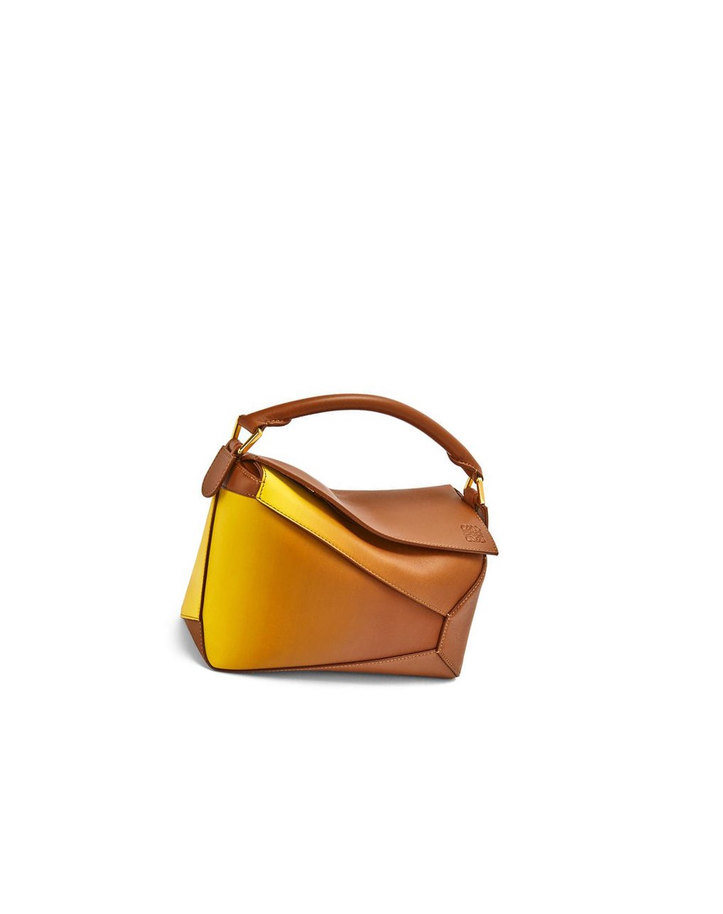 Loewe Small Puzzle Edge bag in degrade nappa calfskin Citron | 6178JHWZD