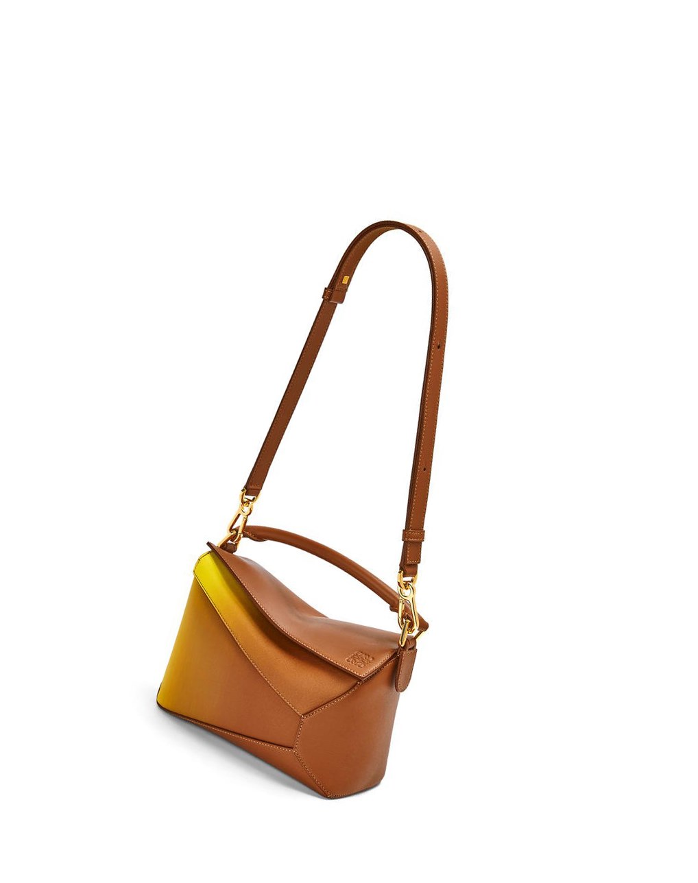 Loewe Small Puzzle Edge bag in degrade nappa calfskin Citron | 6178JHWZD