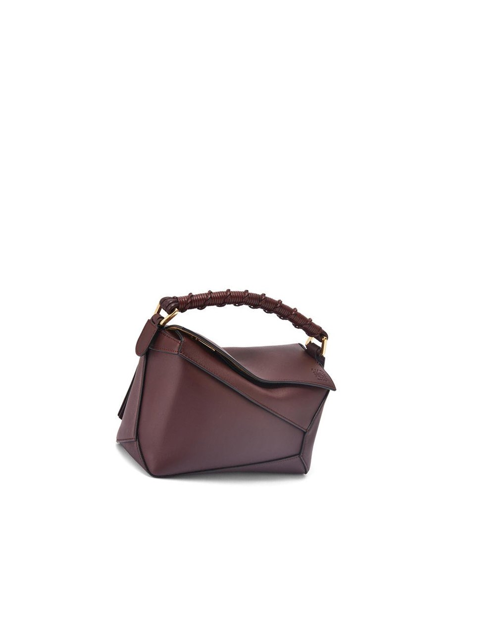 Loewe Small Puzzle Edge bag in nappa calfskin Prune | 9853EUMVP