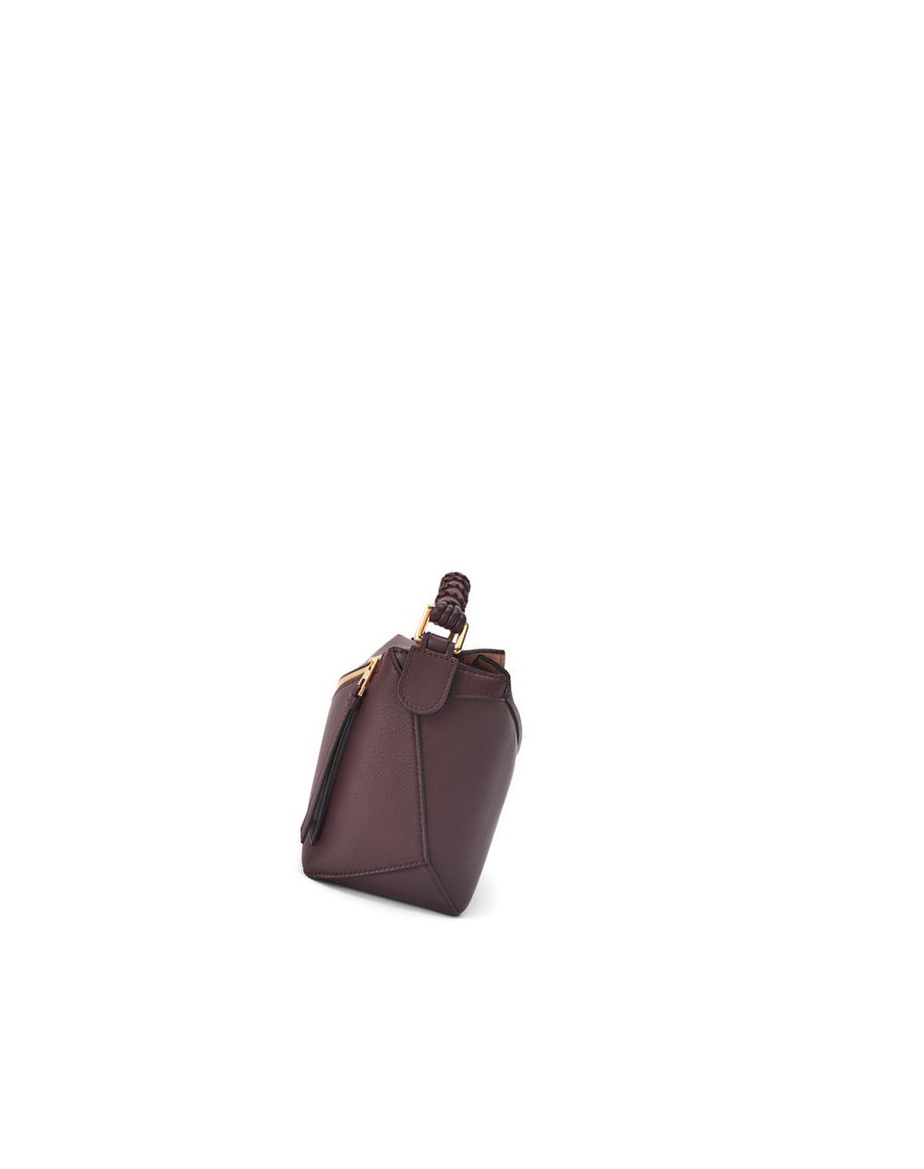 Loewe Small Puzzle Edge bag in nappa calfskin Prune | 9853EUMVP