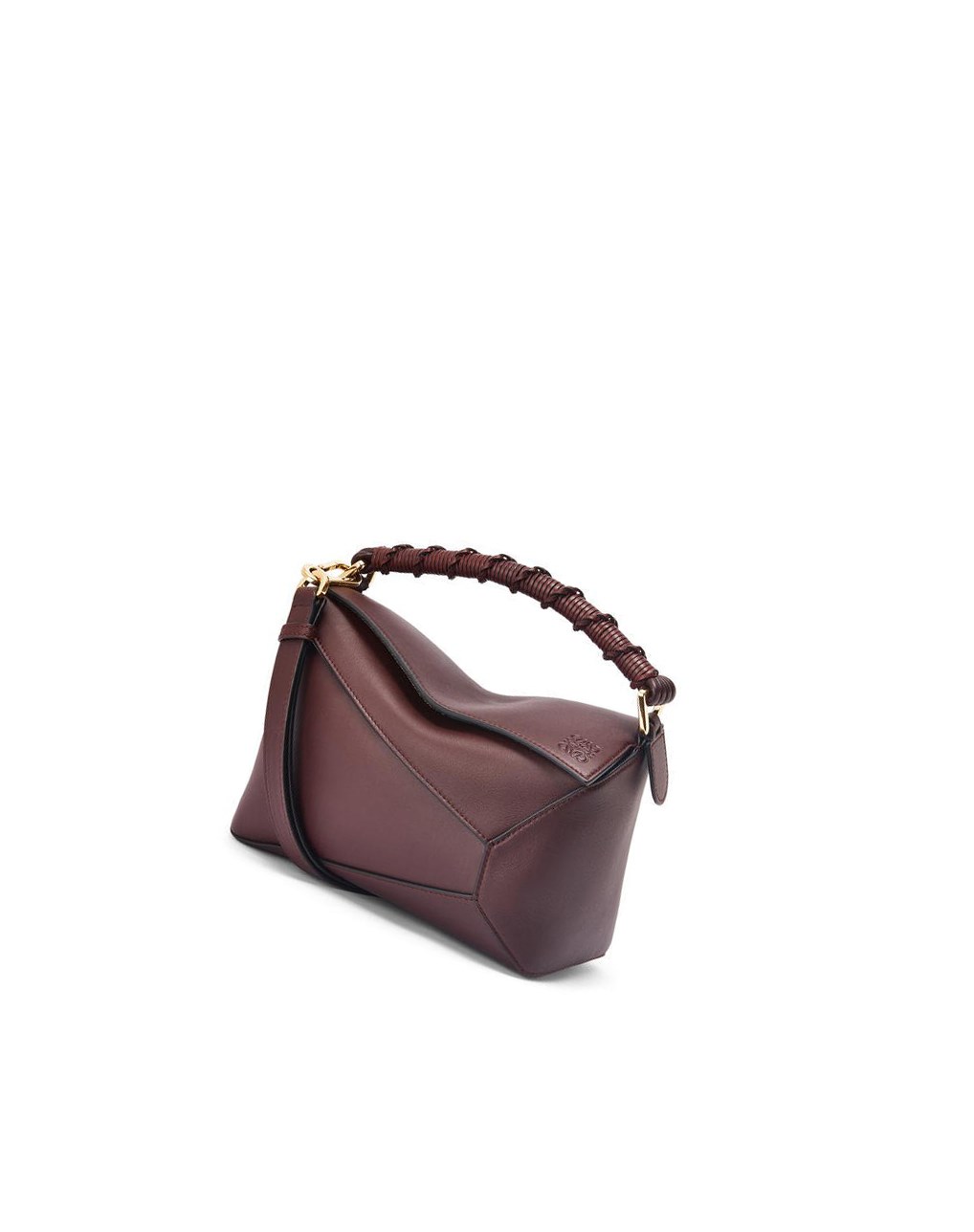 Loewe Small Puzzle Edge bag in nappa calfskin Prune | 9853EUMVP