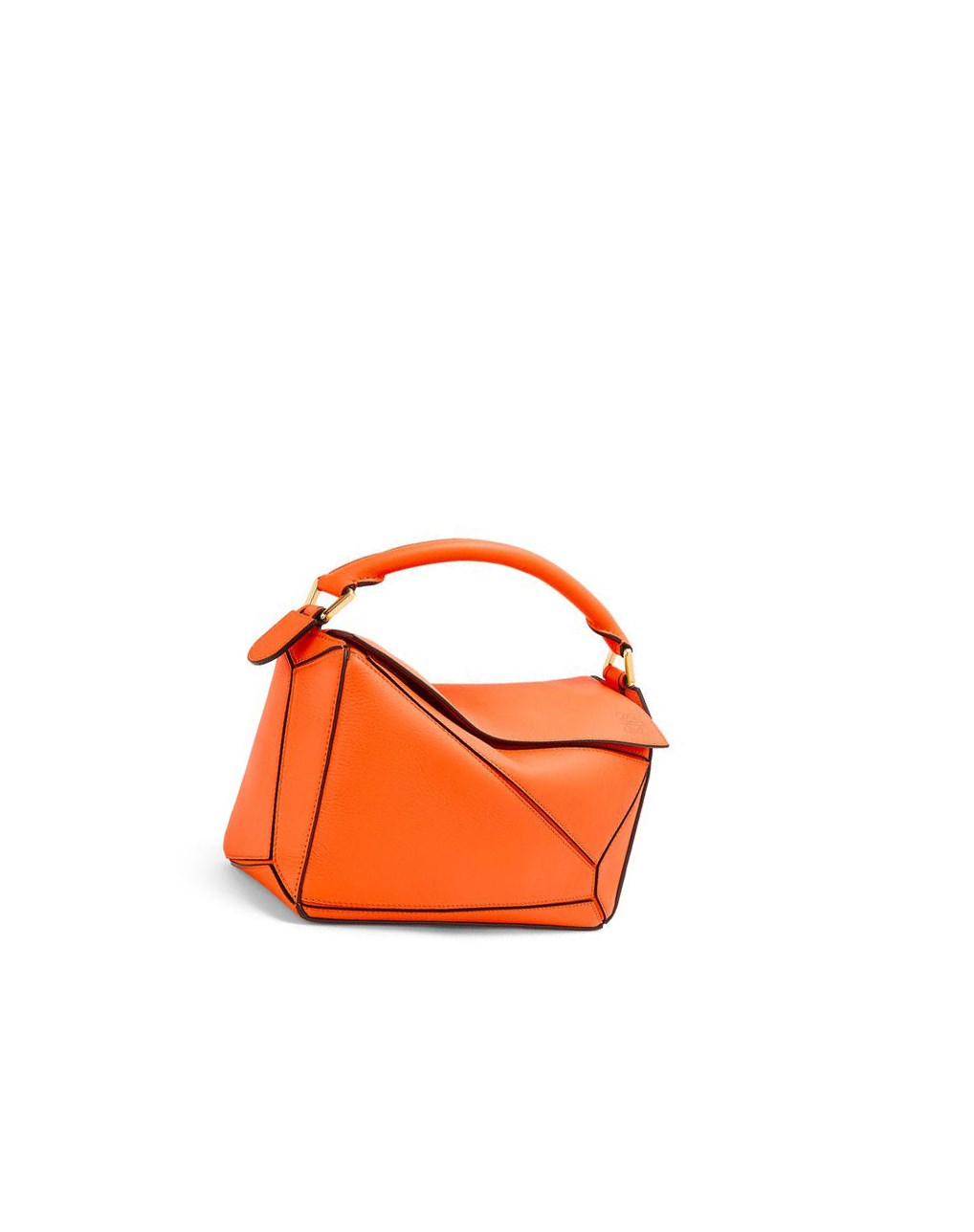 Loewe Small Puzzle bag in classic calfskin Orange | 1235DSLEH