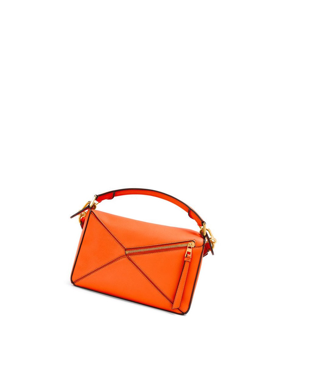 Loewe Small Puzzle bag in classic calfskin Orange | 1235DSLEH