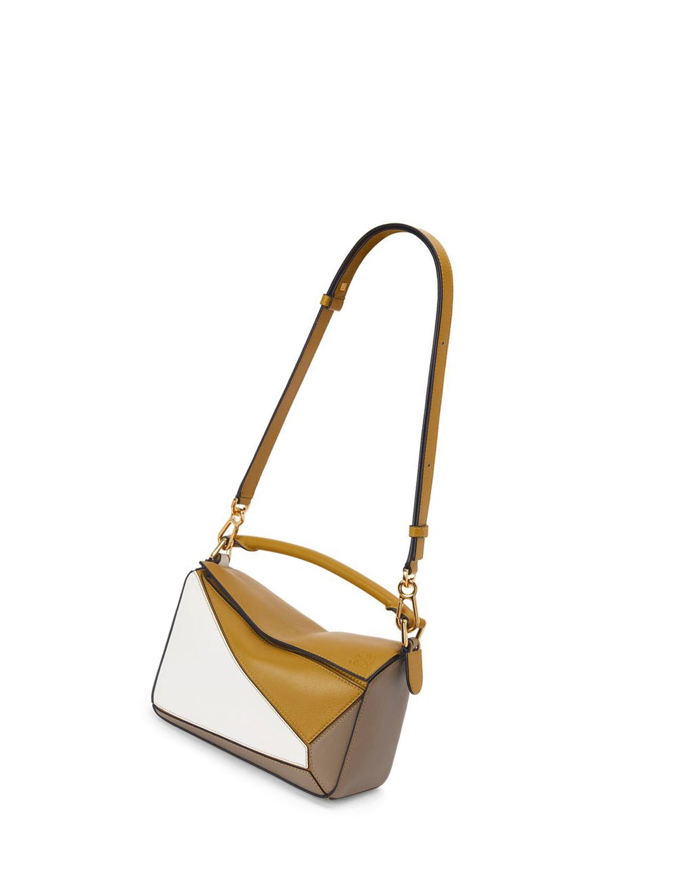 Loewe Small Puzzle bag in classic calfskin Blanche | 1549CAMKP