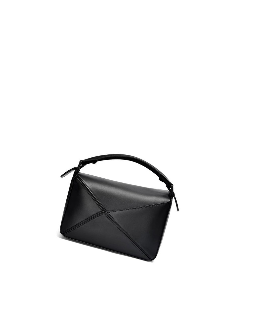 Loewe Small Puzzle bag in satin calfskin Noir | 6712LPNSW