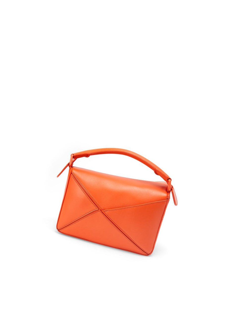 Loewe Small Puzzle bag in satin calfskin Orange | 8750QTRIP