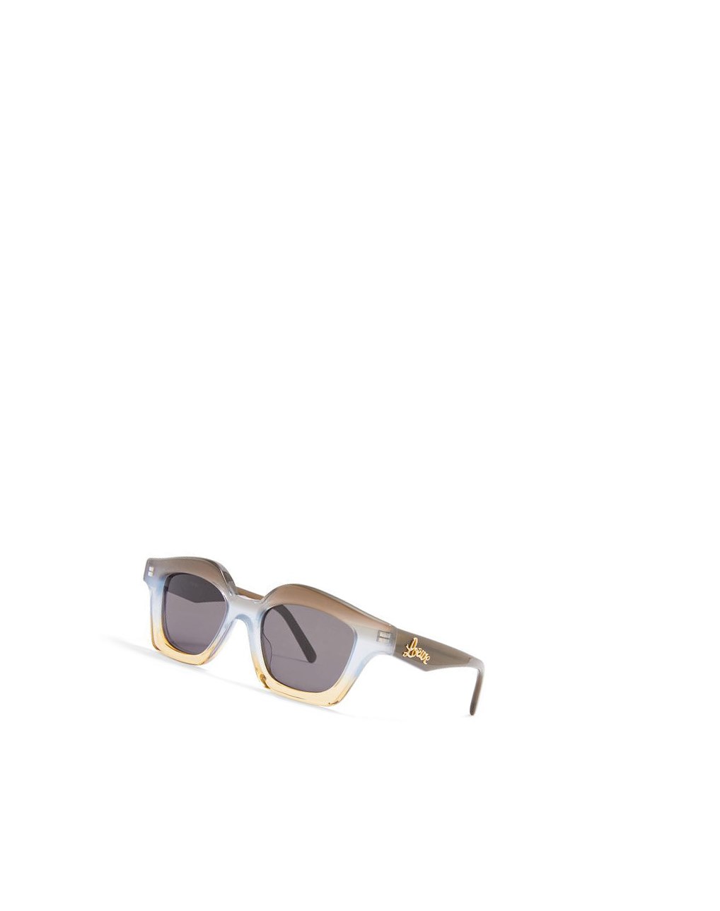 Loewe Small browline sunglasses in acetate Grise Bleu | 8523BKQIS