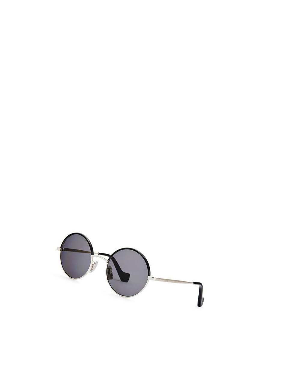 Loewe Small round sunglasses in metal Grise | 0543XCEOV