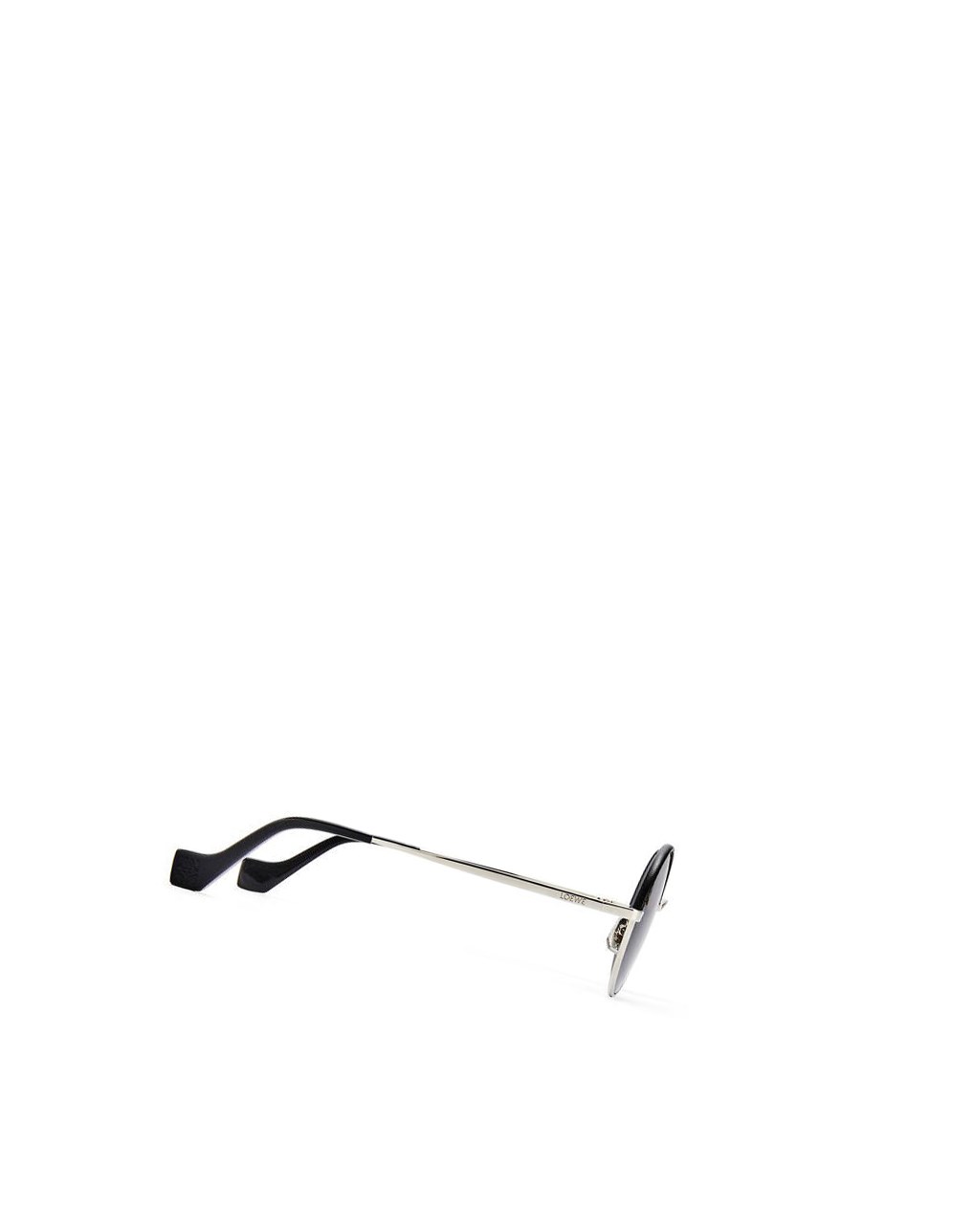 Loewe Small round sunglasses in metal Grise | 0543XCEOV