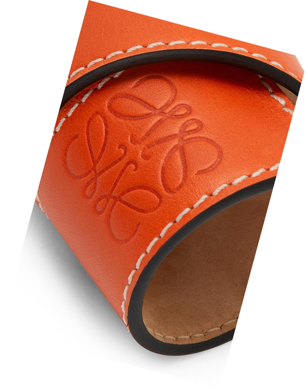 Loewe Small slap bracelet in calfskin Orange | 2138OUVFZ