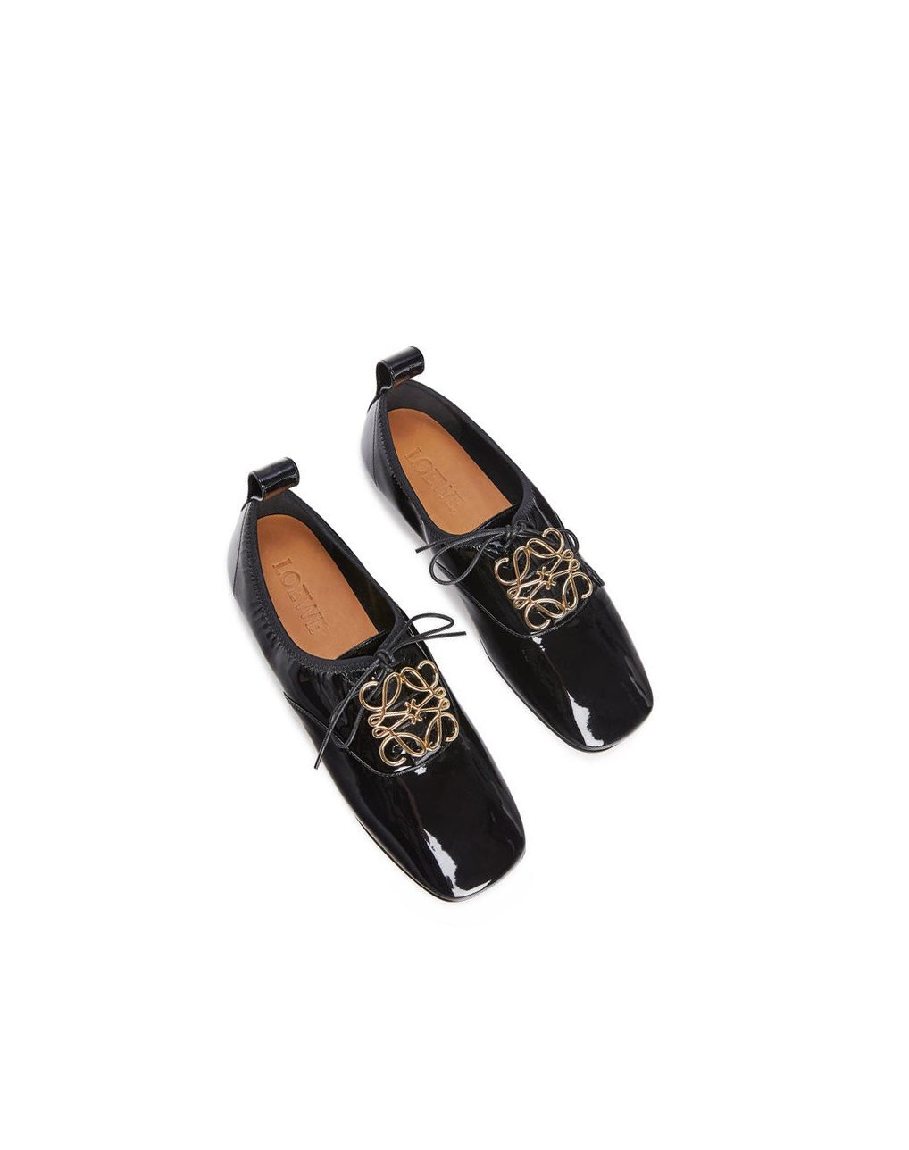 Loewe Soft derby anagram in patent calf Noir | 7893ZHWME