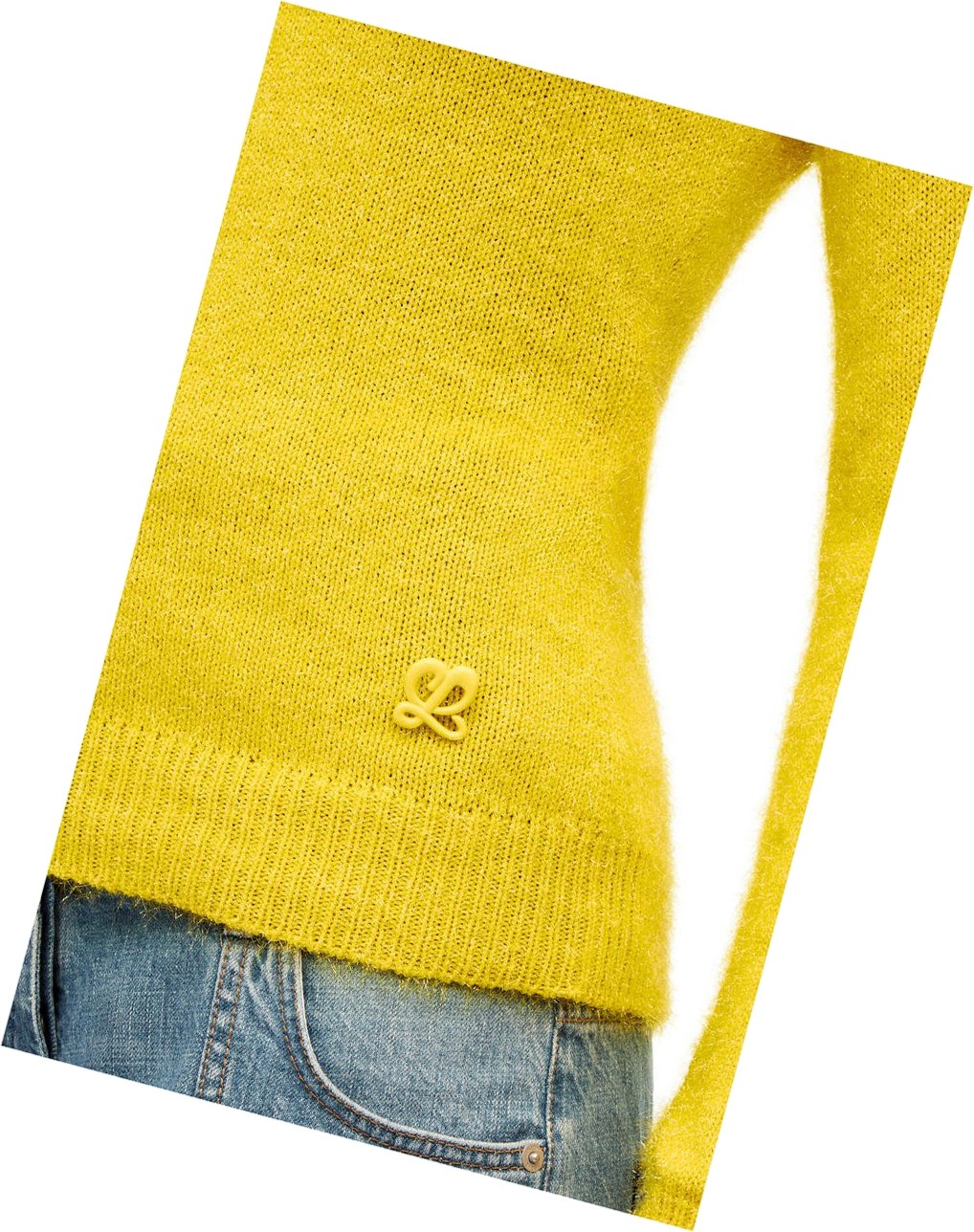 Loewe Sparkle sweater in viscose Jaune | 1453DFCBR