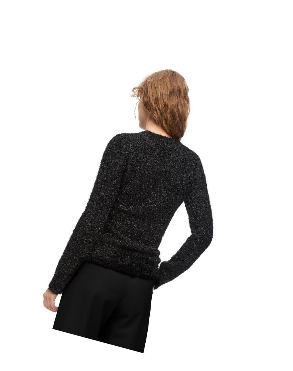 Loewe Sparkle sweater in viscose Noir | 7406KDVSJ