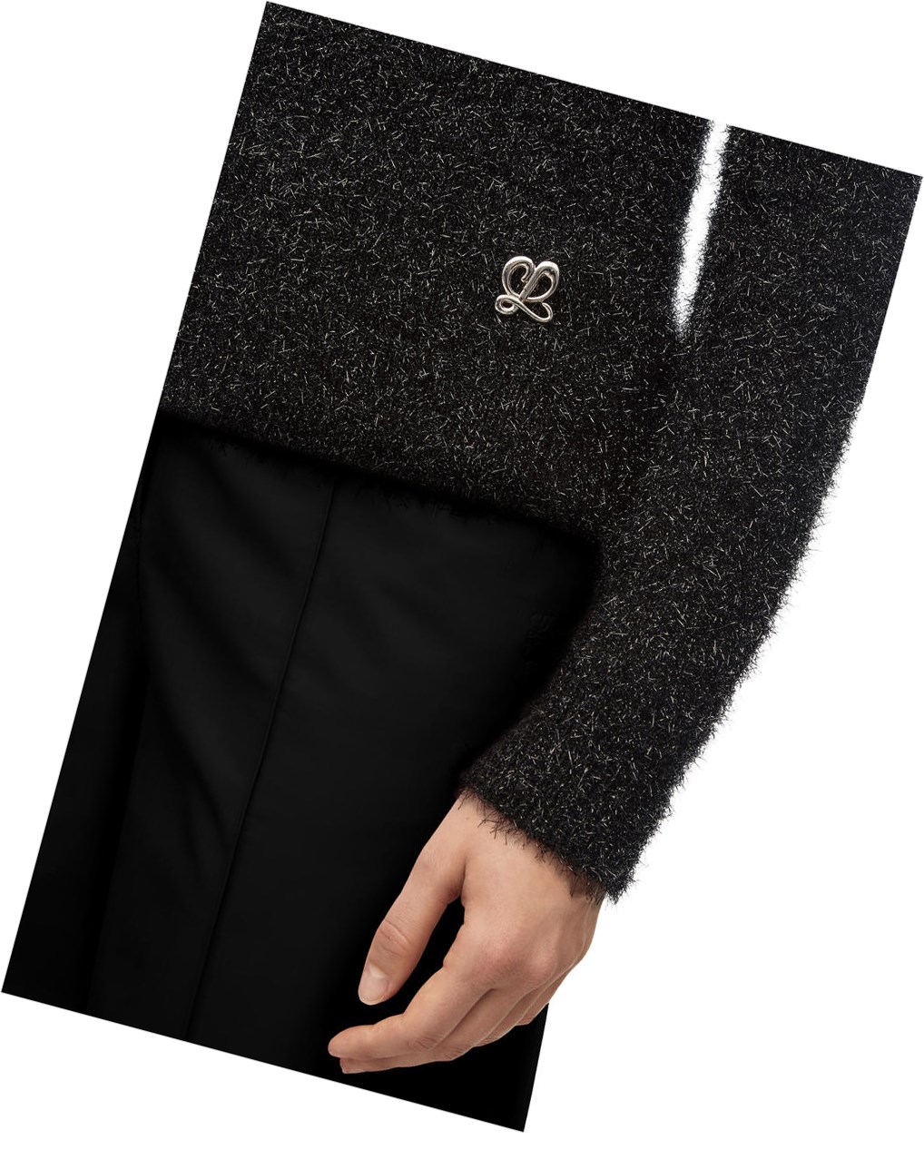 Loewe Sparkle sweater in viscose Noir | 7406KDVSJ